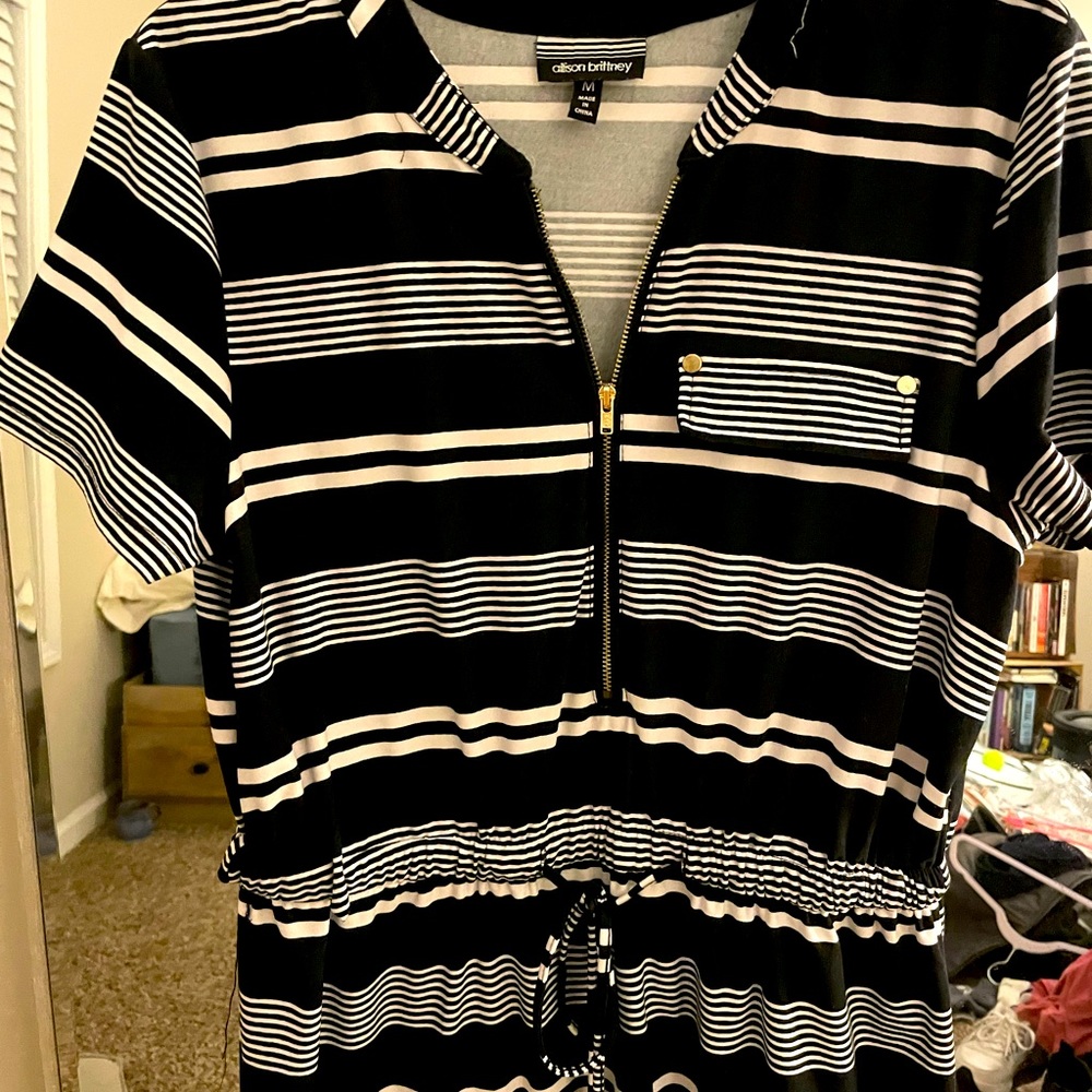 Stripe Zip Top Dress